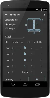 Metal Calculator android App screenshot 2